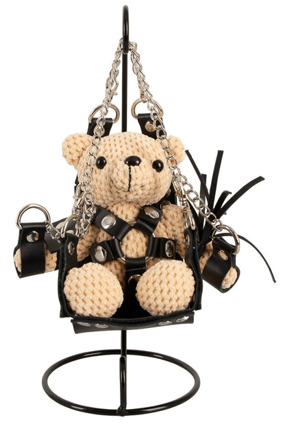Bad Kitty SM-Teddy with Swing Schlüsselanhänger in der Vorderansicht