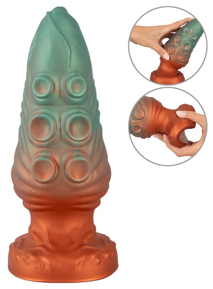 Beasty Cocks Atlantis Anal Fantasy-Plug mit Reizstrukturen und Detaildarstellung der Oberfläche