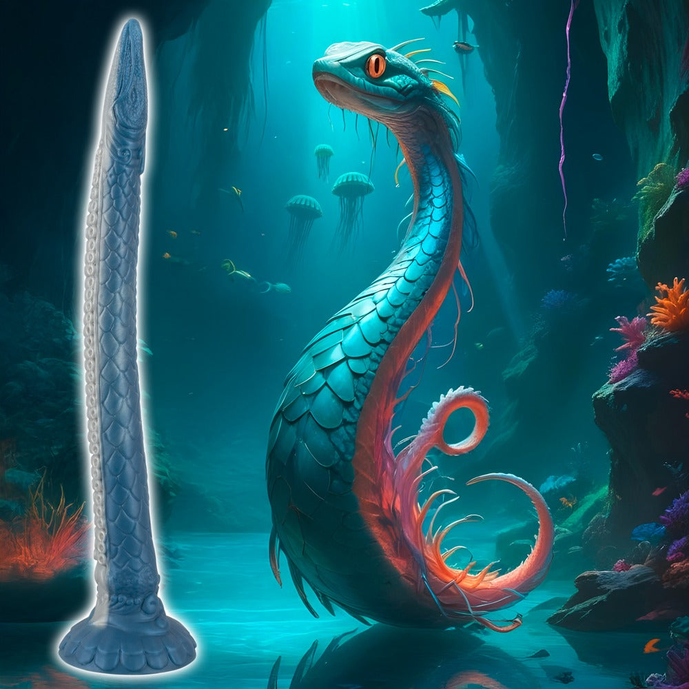 Beasty Cocks Eel of Ecstasy mit mystischem Aal-Kreaturenmotiv im blauen Fantasy-Design