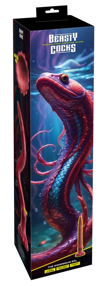 Rückseitige Ansicht der Originalverpackung des Beasty Cocks The Enormous Eel