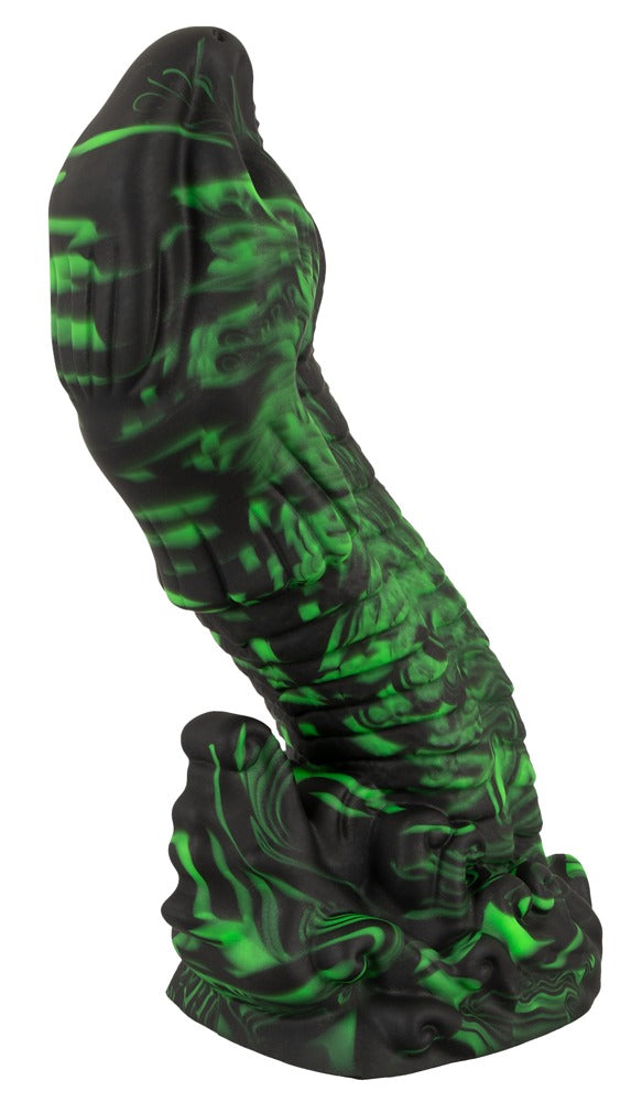 Seitenansicht des Beasty Cocks Lizard Peak mit schmaler Spitze, Echsen-Struktur und Saugfuß