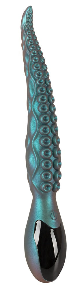 Seitenansicht des Beasty Cocks Octo Vibes mit flexibler Tentakelspitze und ausgeprägter Reizstruktur