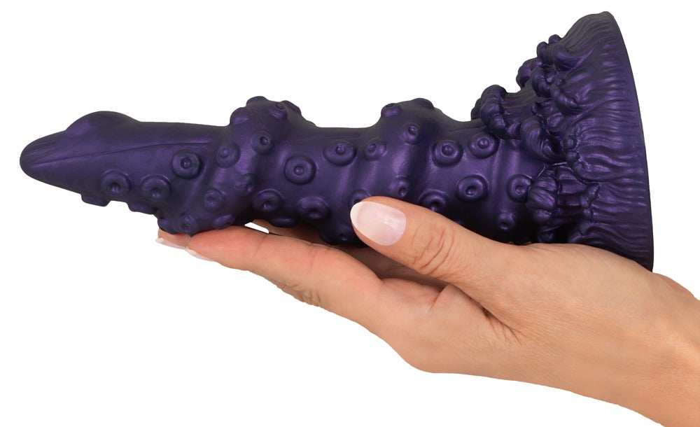Beasty Cocks Octopus Prime auf der Hand zur Darstellung von Größe, Form und breiter Basis