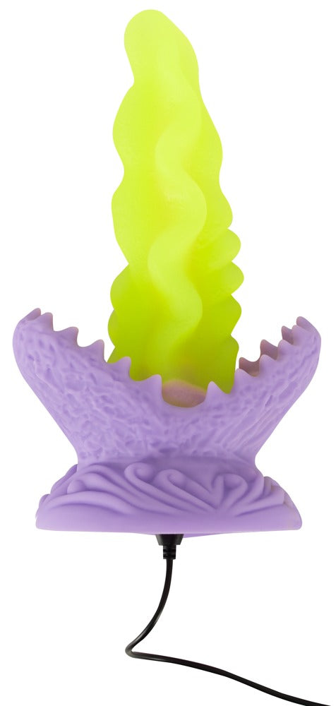 Beasty Cocks Passionate Plant mit angeschlossenem Ladekabel für die wiederaufladbare LED-Funktion