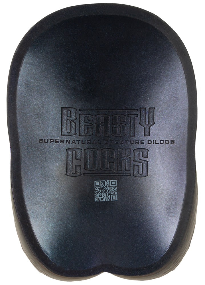 Unterseite des breiten Saugfußes am Beasty Cocks Tech-Zilla Bang Fantasy-Dildo