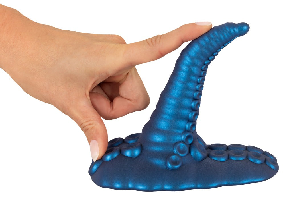 Beasty Cocks Tentacle Pad beim Biegen der Spitze zur Darstellung der flexiblen Silikonkonstruktion
