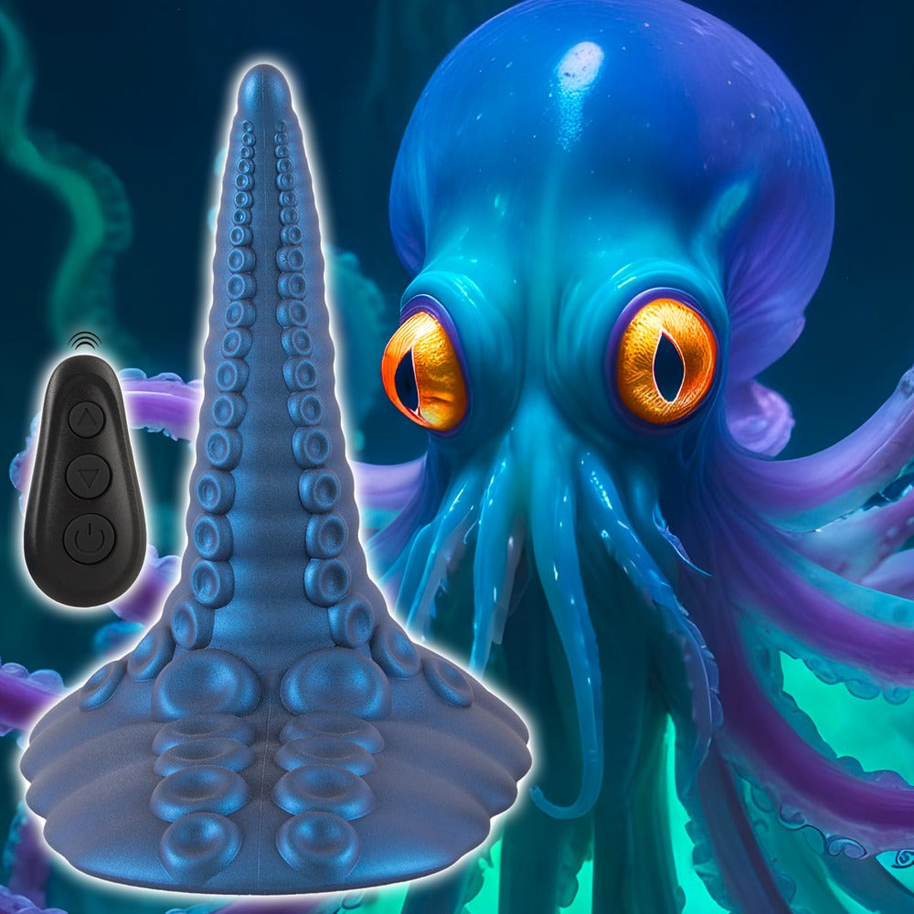 Beasty Cocks Tentacle Pad mit illustrativem Tentakel-Kreaturenmotiv im blauen Fantasy-Design