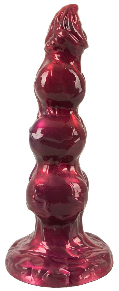 Seitenansicht des Beasty Cocks Werewolf Willie mit markanter Aderstruktur und Metallic-Optik