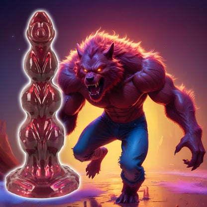 Beasty Cocks Werewolf Willie mit illustrativem Werwolf-Motiv und mystischem Fantasy-Design