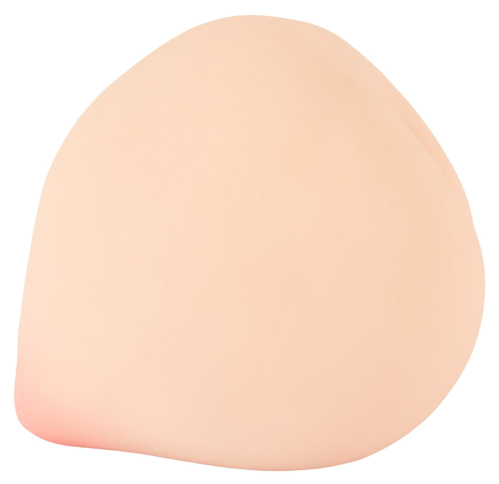 Rückansicht des kompakten beau cœur FELYRA Peach Masturbators mit weicher abgerundeter Nature Skin Form