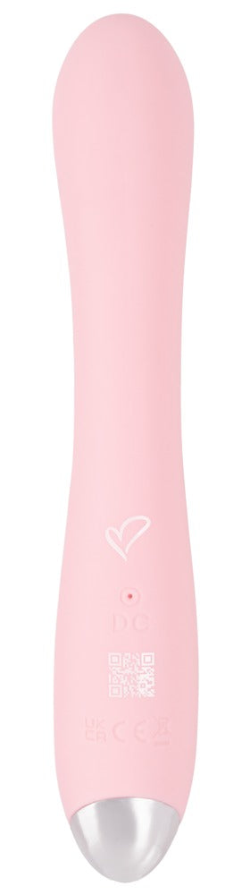 beau cœur KIREYA Curved Vibrator in Rosa – rückseitige Produktansicht mit schlanker Form und abgerundeter Spitze