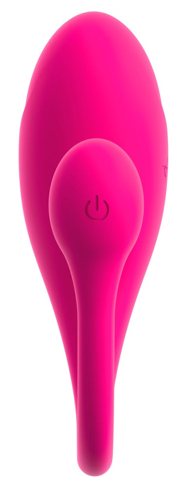 beau cœur KORAL Vibro-Liebeskugel in Pink – Frontansicht mit tropfenförmigem Kugelkörper und flexibler Rückholschlaufe