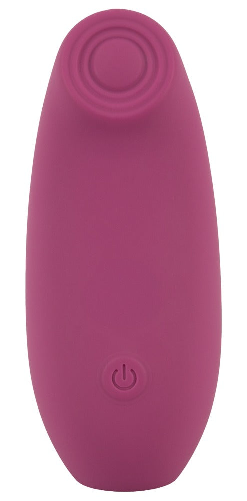 beau coeur OMINO Thumping Stimulator in Detailansicht mit abgeflachtem Rillenkopf für punktuelle äußere Stimulation