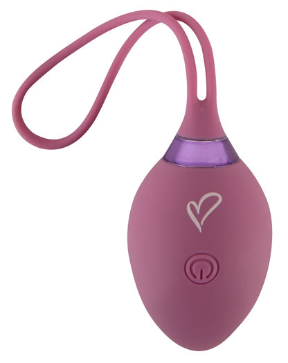 beau coeur ROVANA RC Love Ball in Lila in Vorderansicht mit ovaler Form und flexibler Rückholschlaufe