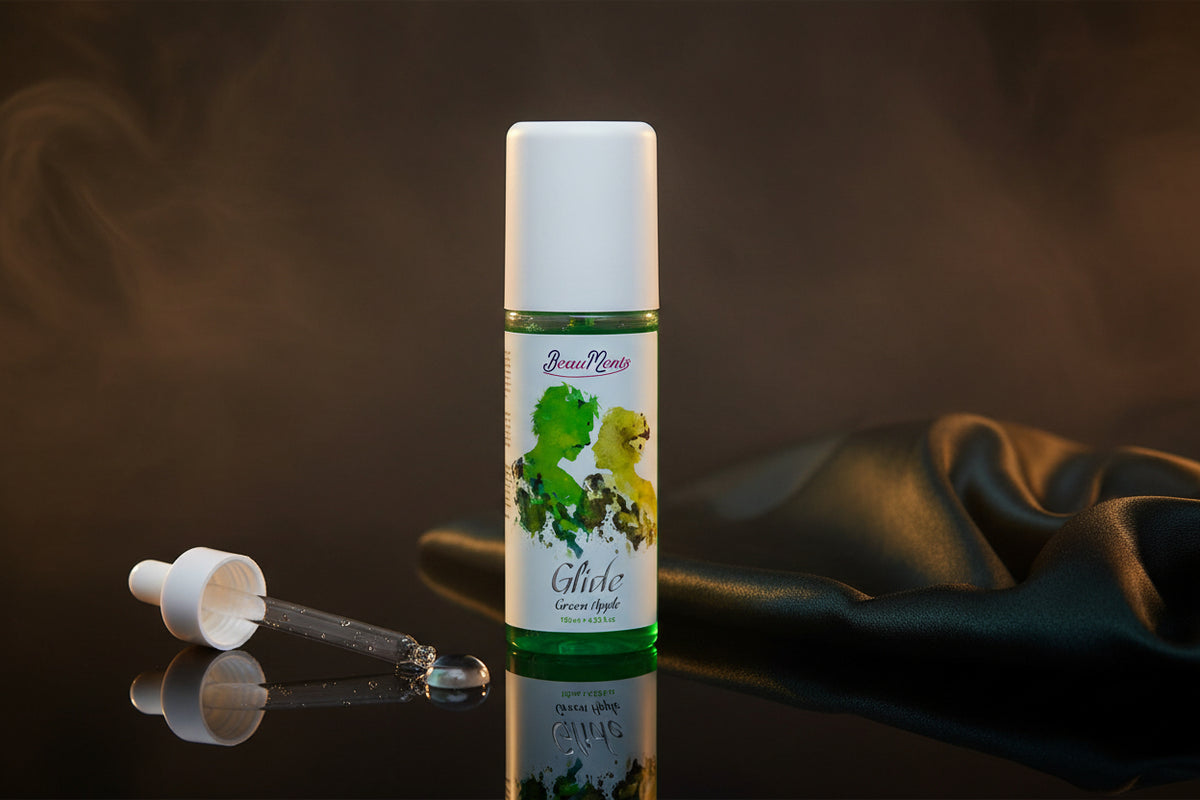 BeauMents Glide Green Apple Gleitgel in Flasche