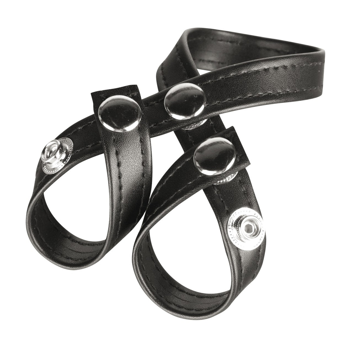 BLUE LINE 8 Style Ball Divider in Schwarz mit verstellbaren Riemen und Druckknöpfen
