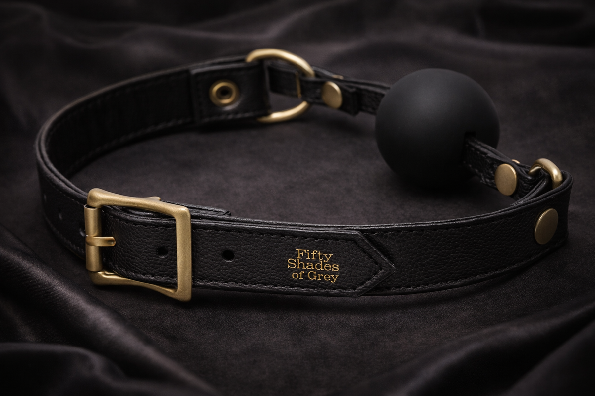 Bound to You Ball Gag in stilvollem Design aus Silikon und Lederimitat