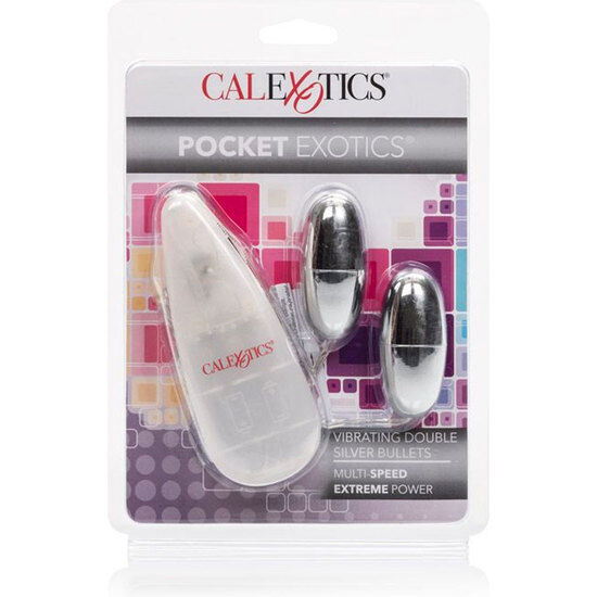CALEXOTICS Pocket Exotics Double Silver Bullets in der Originalverpackung von vorne