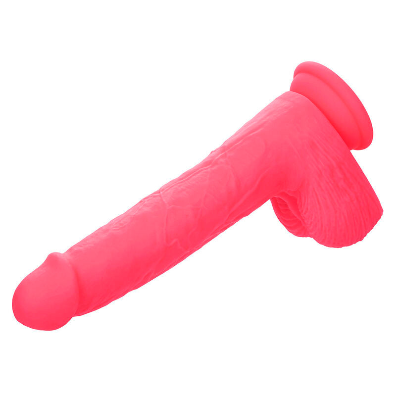 CALEXOTICS Studs Rumbling & Thrusting Vibrator in Pink in schräger Perspektivansicht