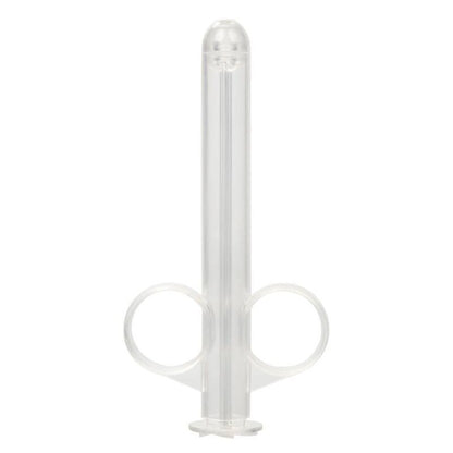 CalExotics XL Lube Tube transparenter Präzisions-Applikator in aufrechter Rückansicht