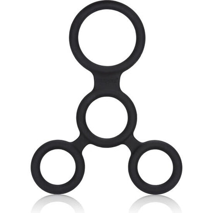 California Exotics Complete Enhancer elastisches 3-Ring-System in Schwarz in der Gesamtansicht
