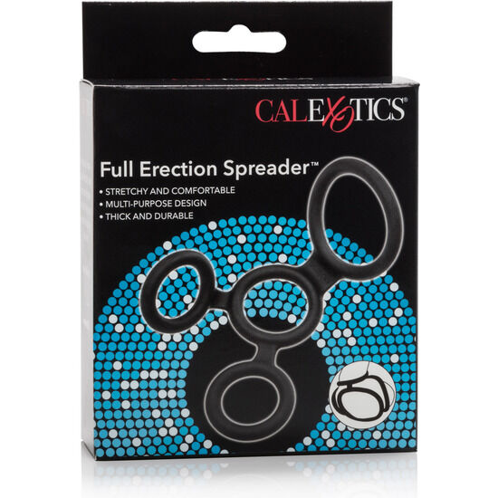 California Exotics Complete Enhancer elastisches 3-Ring-System in Schwarz in der Originalverpackung