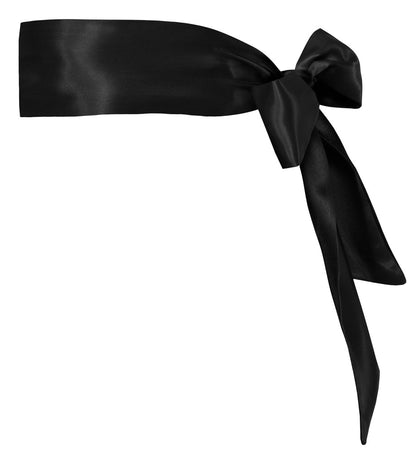 Schwarzer Cottelli ACCESSOIRES Bondage-Schal aus Satin in der Produktansicht