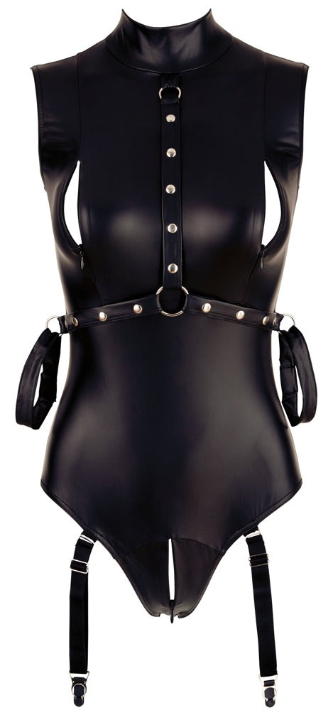 Rückansicht des Cottelli BONDAGE Bodys mit figurbetonter Passform