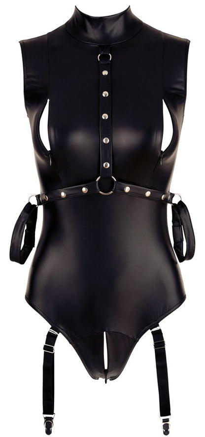 Rückansicht des Cottelli BONDAGE Bodys mit figurbetonter Passform
