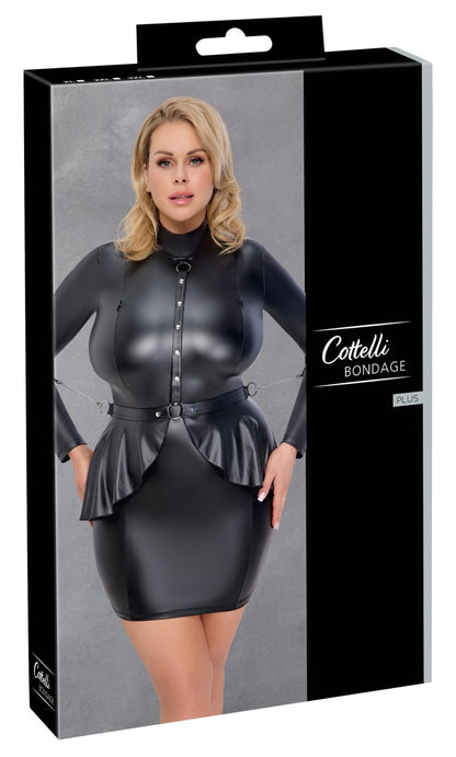 Originalverpackung des Cottelli BONDAGE Langarm-Minikleids