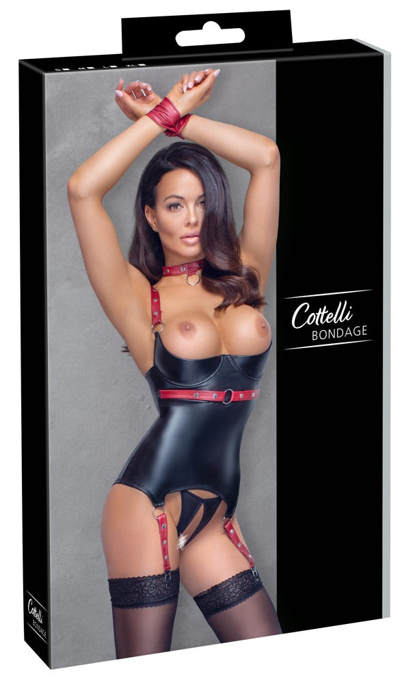 Originalverpackung des Cottelli BONDAGE Ouvert-Sets mit Halsband und Handfessel