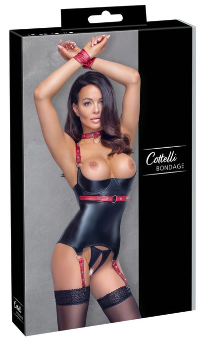 Originalverpackung des Cottelli BONDAGE Ouvert-Sets mit Halsband und Handfessel