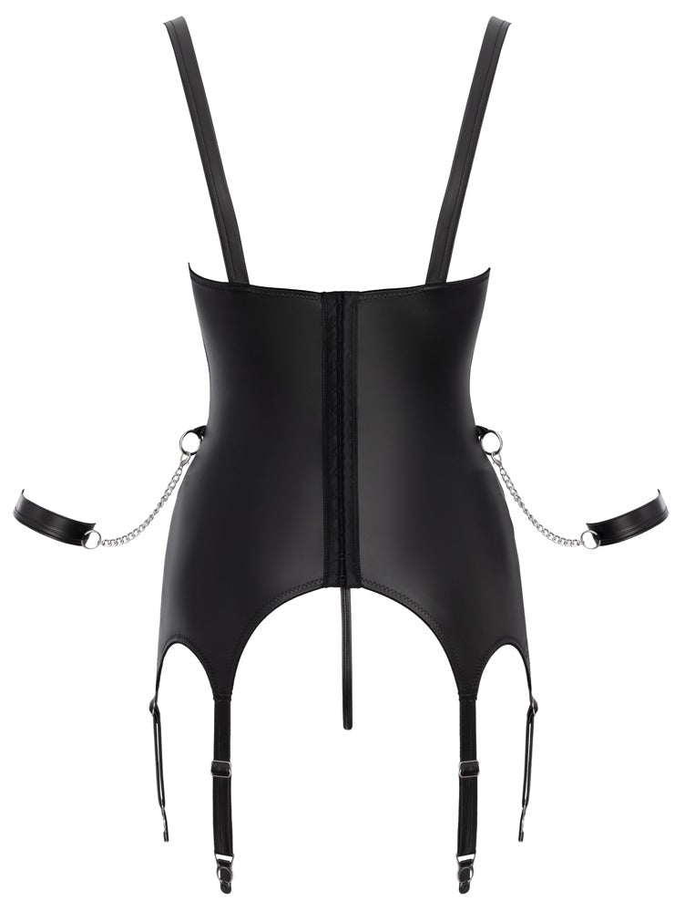 Busenfreies Strapshemd von Cottelli BONDAGE mit verstellbaren Strapsen