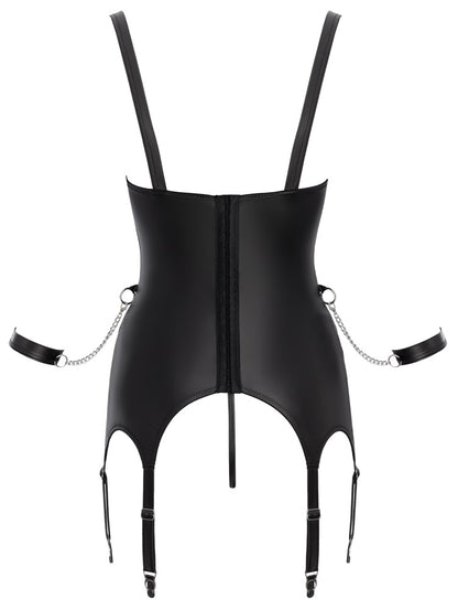 Busenfreies Strapshemd von Cottelli BONDAGE mit verstellbaren Strapsen