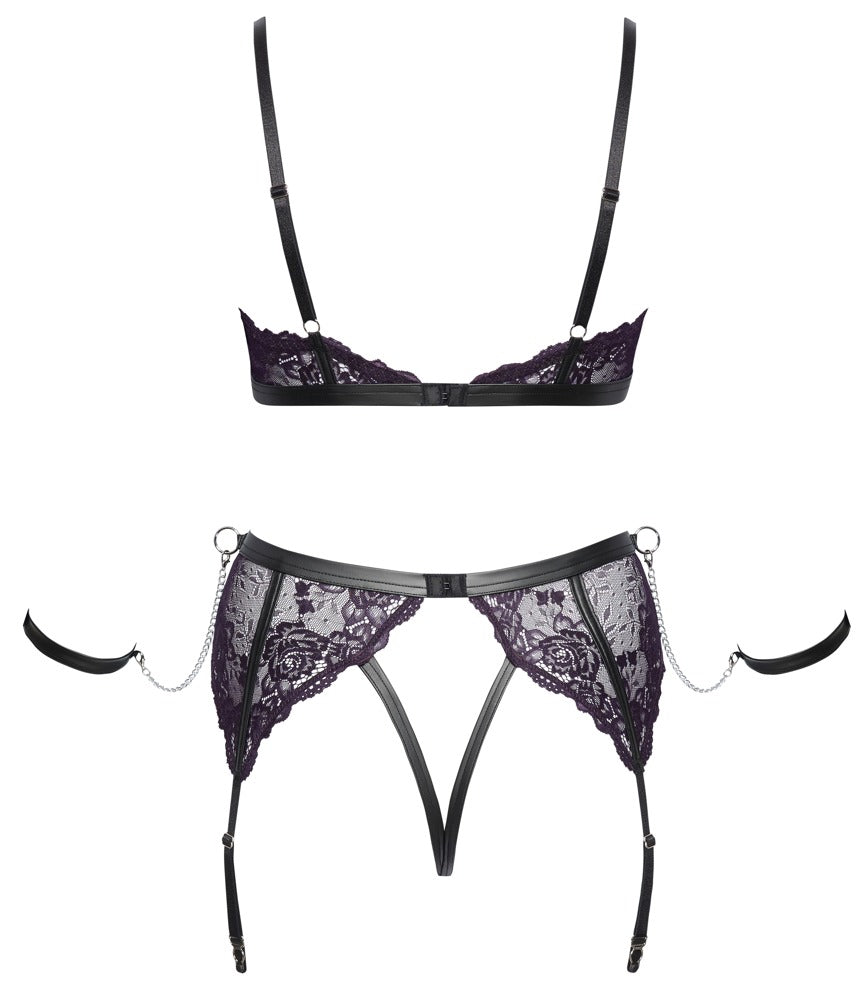 Freisteller des Cottelli BONDAGE Sets mit verstellbaren Trägern und Strapsen