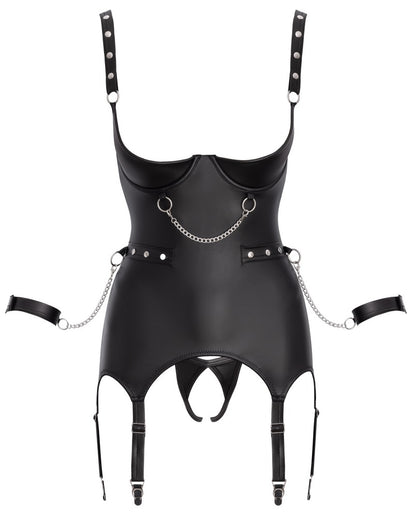 Rückansicht des Cottelli BONDAGE Sets im schwarzen Mattlook