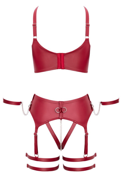 Freigestellte Rückansicht des Cottelli BONDAGE Dessous Sets