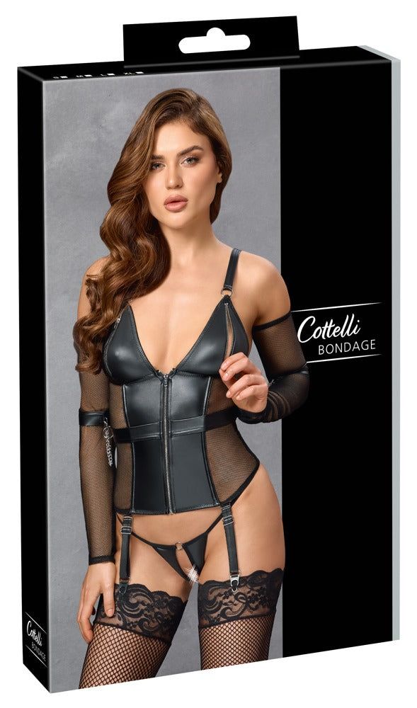 Verpackung des Cottelli BONDAGE Strapshemd Sets von Cottelli BONDAGE