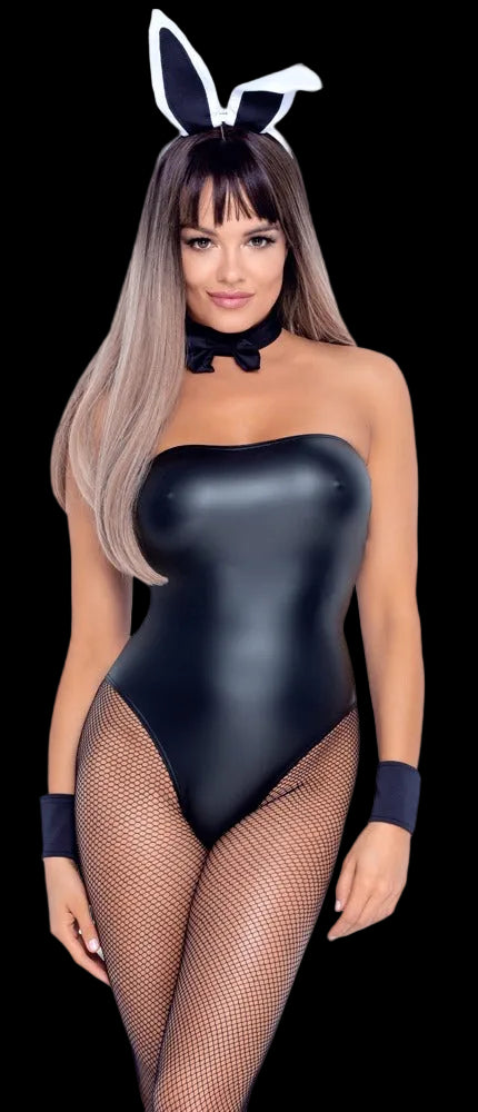 Cottelli COSTUMES Bunny-Set in Mattlook mit Tube-Body und Hasenohren