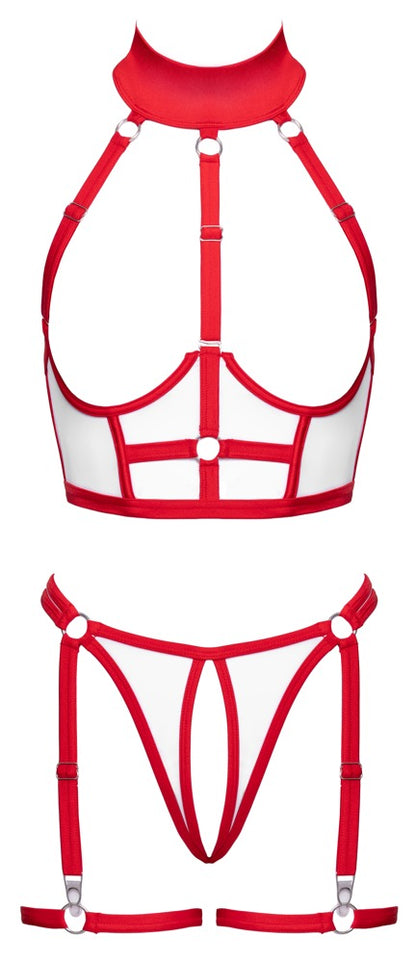 Produktansicht vorne des Cottelli COSTUMES Krankenschwester-Kostüms mit Hebe und Straps-String