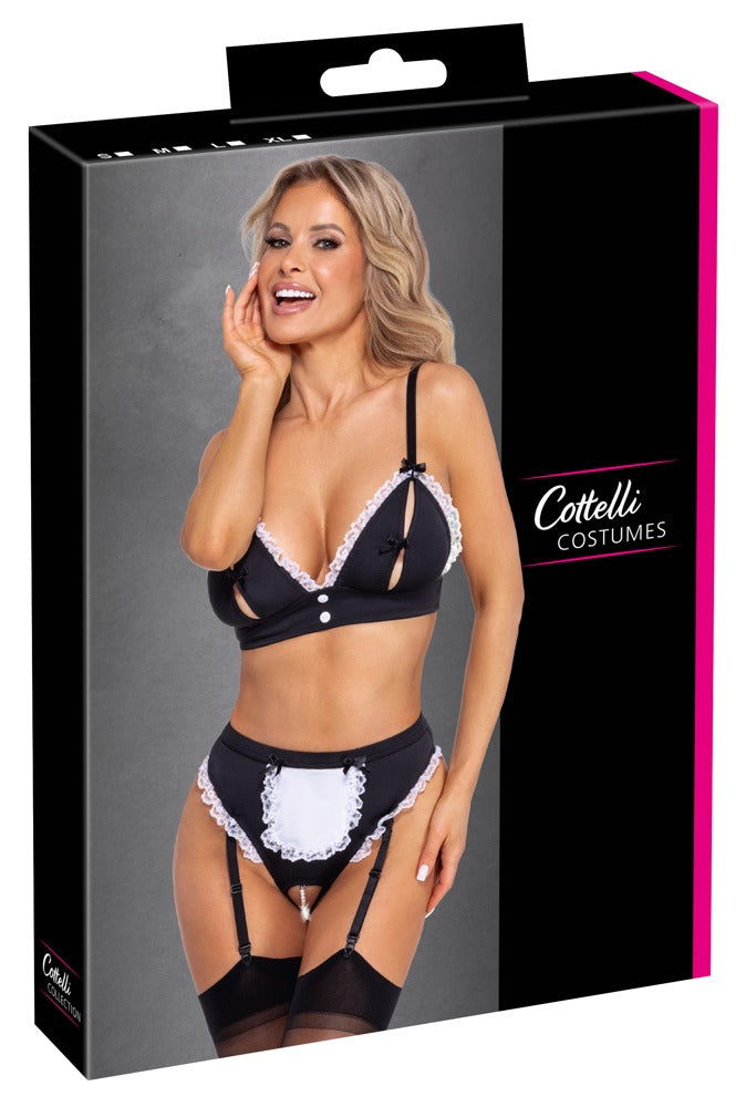 Verpackung des Cottelli COSTUMES Servier-Sets mit Produktabbildung im Dienstmädchen-Stil