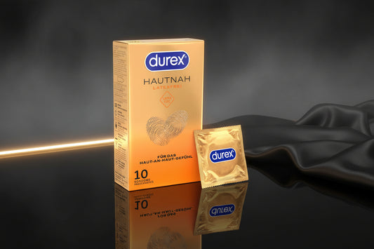 Durex Hautnah latexfreie Kondome 10 Stück transparent aus Polyisopren für ein natürliches Empfinden
