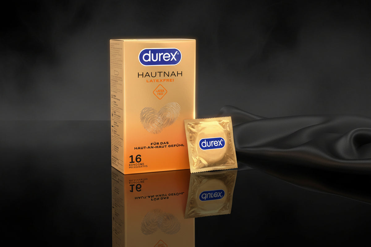 Durex Hautnah Latexfrei Kondome, 16 Stück, latexfrei, natürliches Empfinden