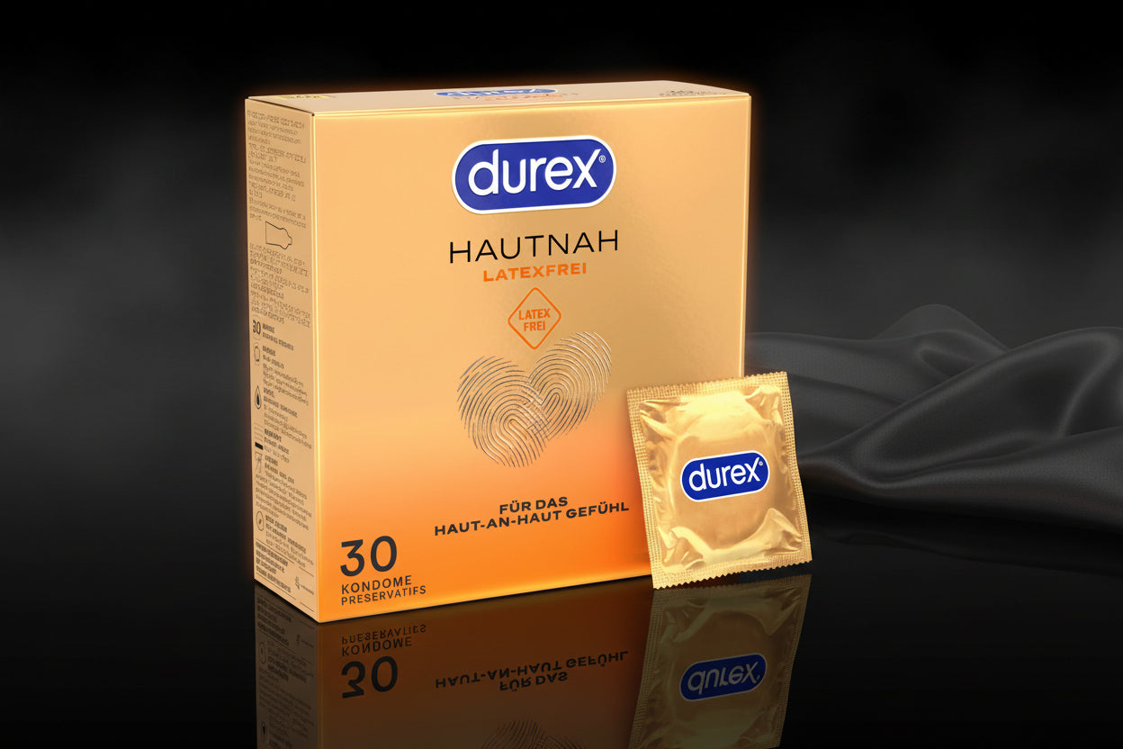 Durex Hautnah latexfreie Kondome 30 Stück Verpackung aus Polyisopren mit natürlichem Hautgefühl