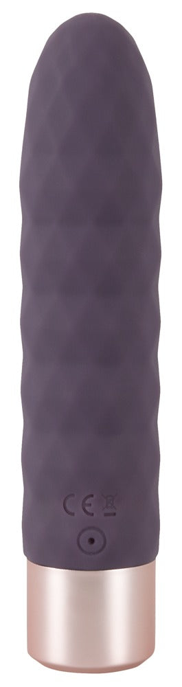 Elegant Series Diamond Vibe in Lila in Vorderansicht mit schlankem Schaft und deutlich strukturierter Oberfläche