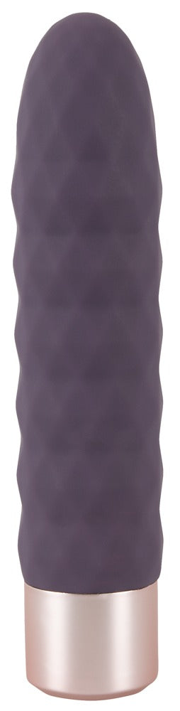Elegant Series Diamond Vibe in Lila in Hauptansicht mit ausgeprägter Wellenstruktur und metallisch abgesetztem Sockel