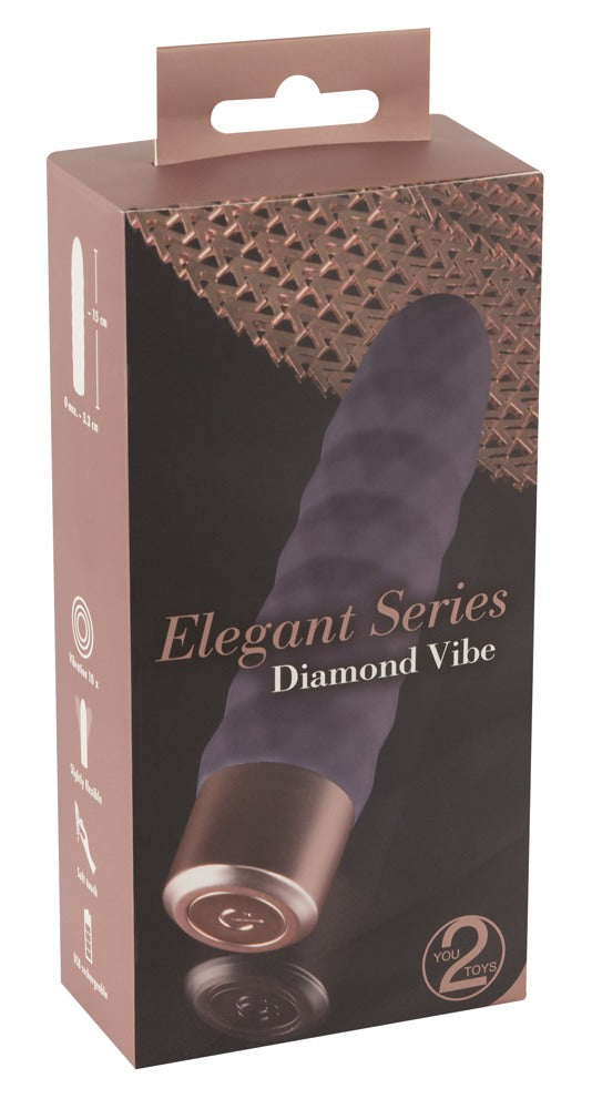 Elegant Series Diamond Vibe in Lila in der Originalverpackung mit Produktabbildung