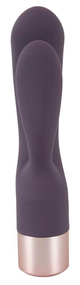 Elegant Series Double Vibe in Rückansicht mit schlankem flexiblem Schaft und abgerundetem Sockel