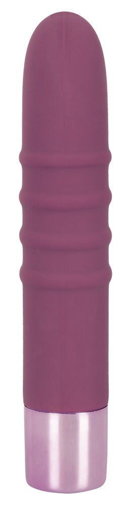 Elegant Series Rabbit Vibe in Lila in Rückansicht mit glatter Silikonoberfläche und schlanker Form