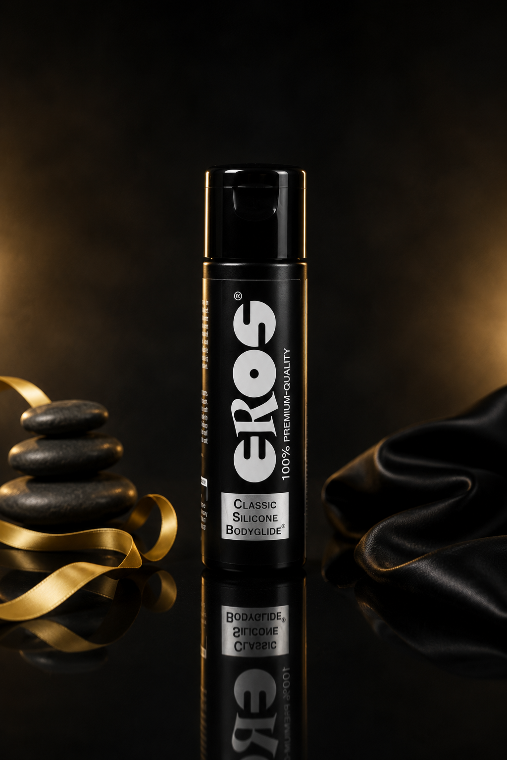 EROS Classic Silicone Bodyglide 30 ml im Premium-Black-Gold-Studio